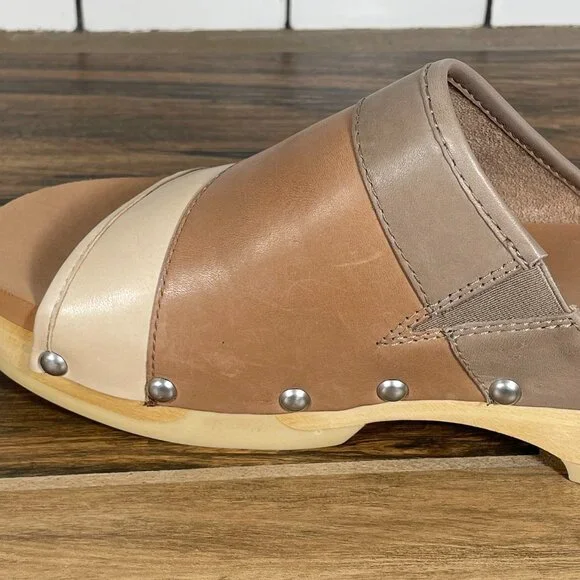 Earth Pine Tiga Womens Size 8.5 Shoes Multicolor Leather Platform Slide Sandal - Picture 13 of 16